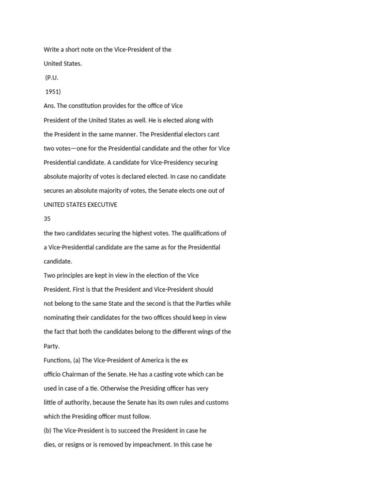 Office of The Vice President of US | PDF | Vice President Of The United ...