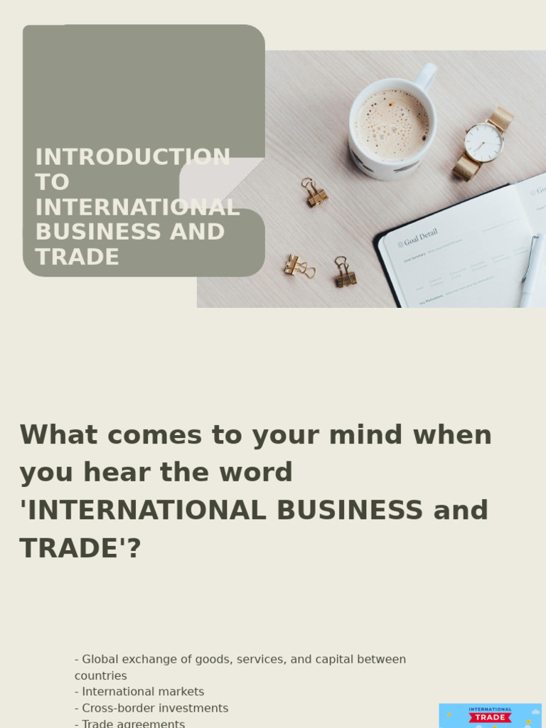 Week 2 International Business and Trade | PDF | Currency | Globalization