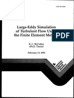 Thesis - McCallen - Large-Eddy Simulation of Turbulent Flow Using the Finite Element Method