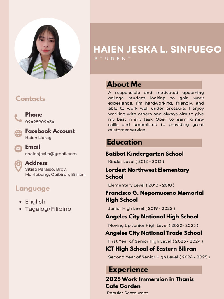 White amp Peach Modern Professional - 1