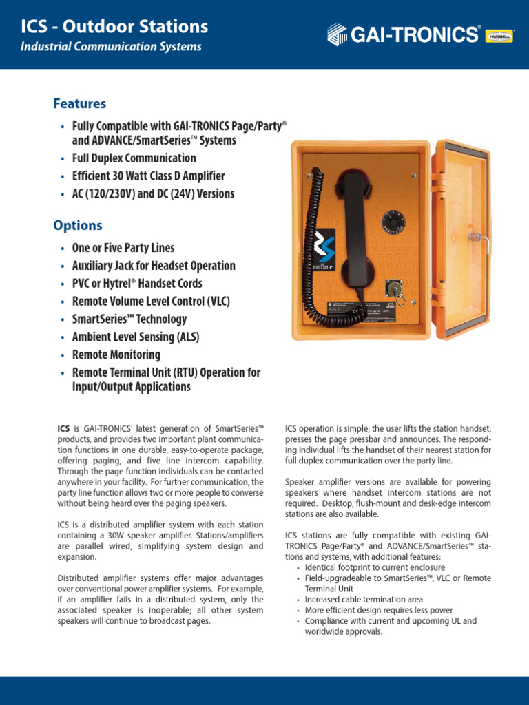 GTC Pub 090302 Gaitronics | PDF | Loudspeaker | Amplifier