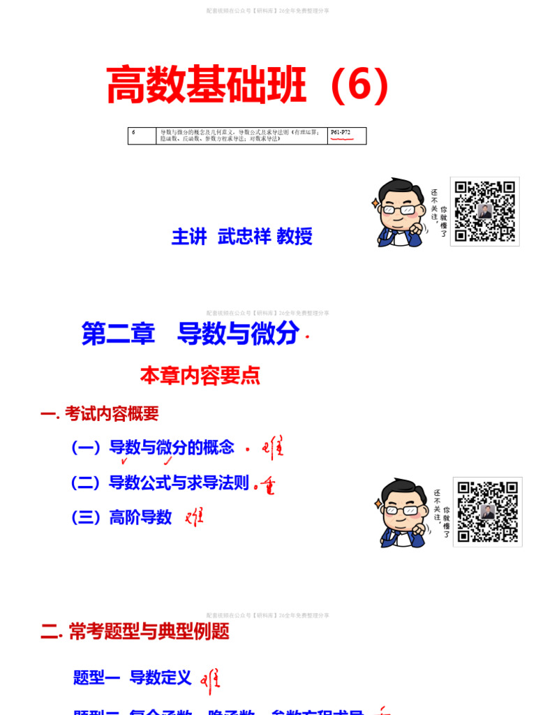 26高数基础6【公众号：研料库，料最全】 | PDF