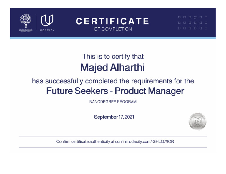 Nano Degree Certificate | PDF