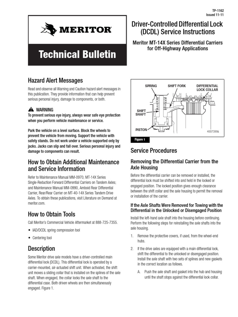 DCDL Service Instructions for MT-14X | PDF | Axle | Manual Transmission