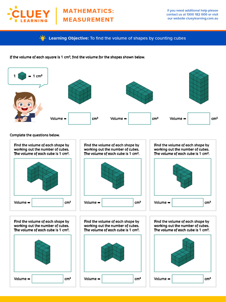 Year 4 Measurement Maths The Volume | PDF | Volume | Shape
