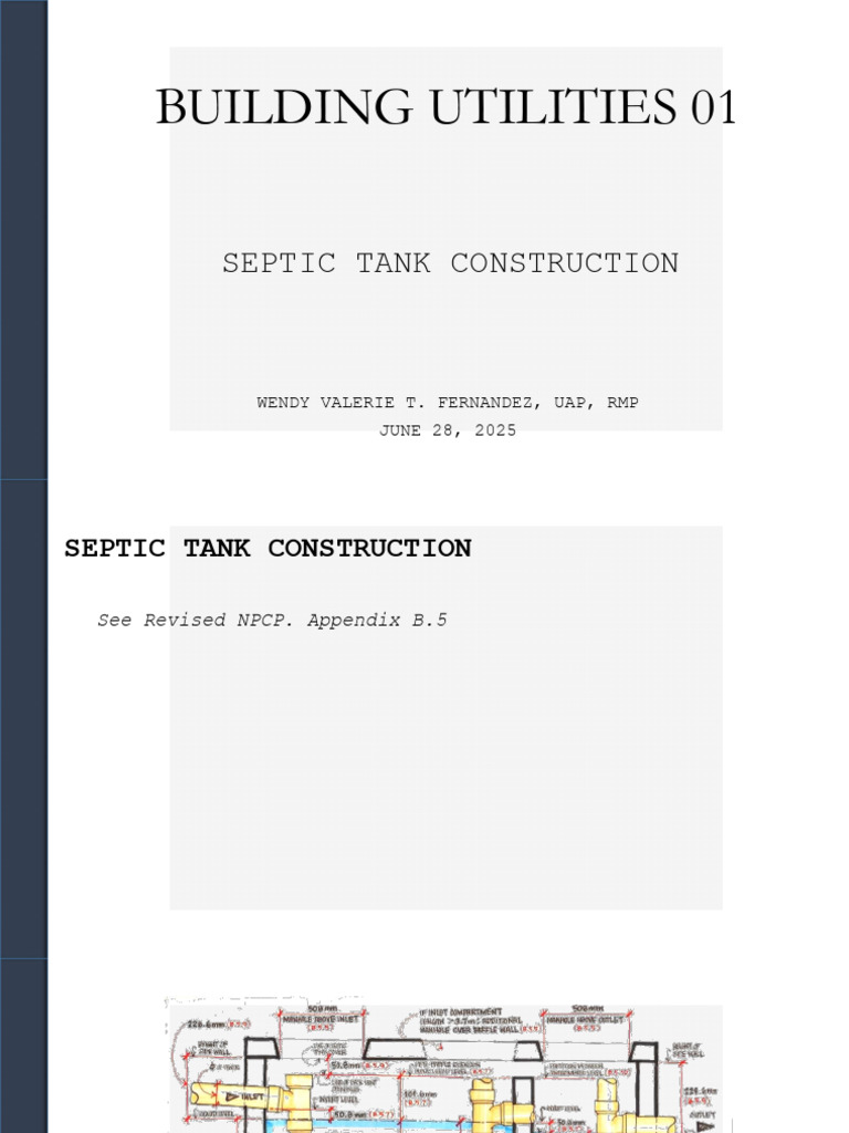 Septic Tank Construction Guide | PDF