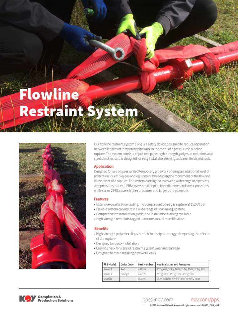 Flowline Restraint System Overview | PDF