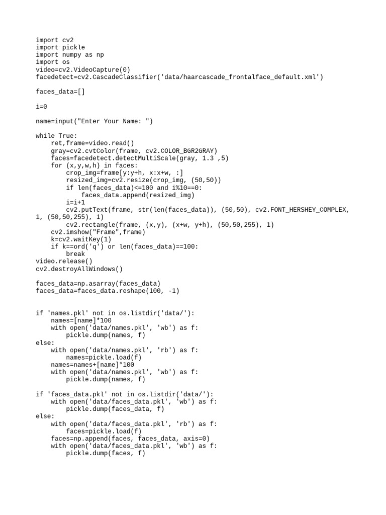 Addfacesfacerecognition | PDF