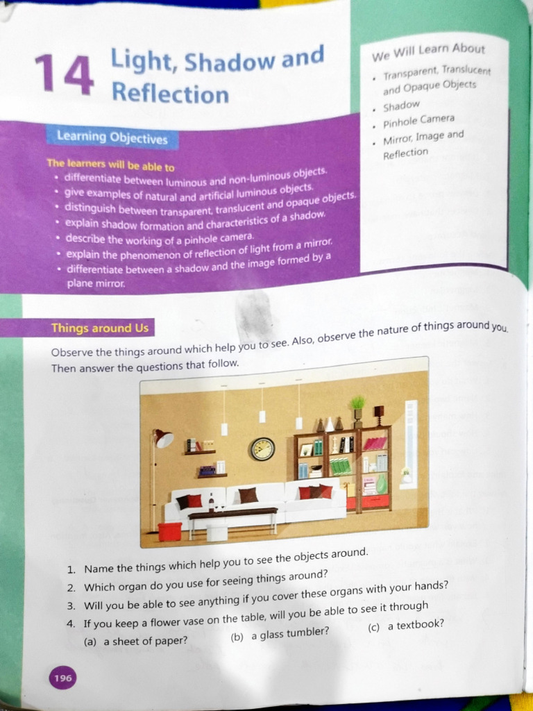 Light, Shadow, and Reflection Concepts | PDF | Mirror | Shadow
