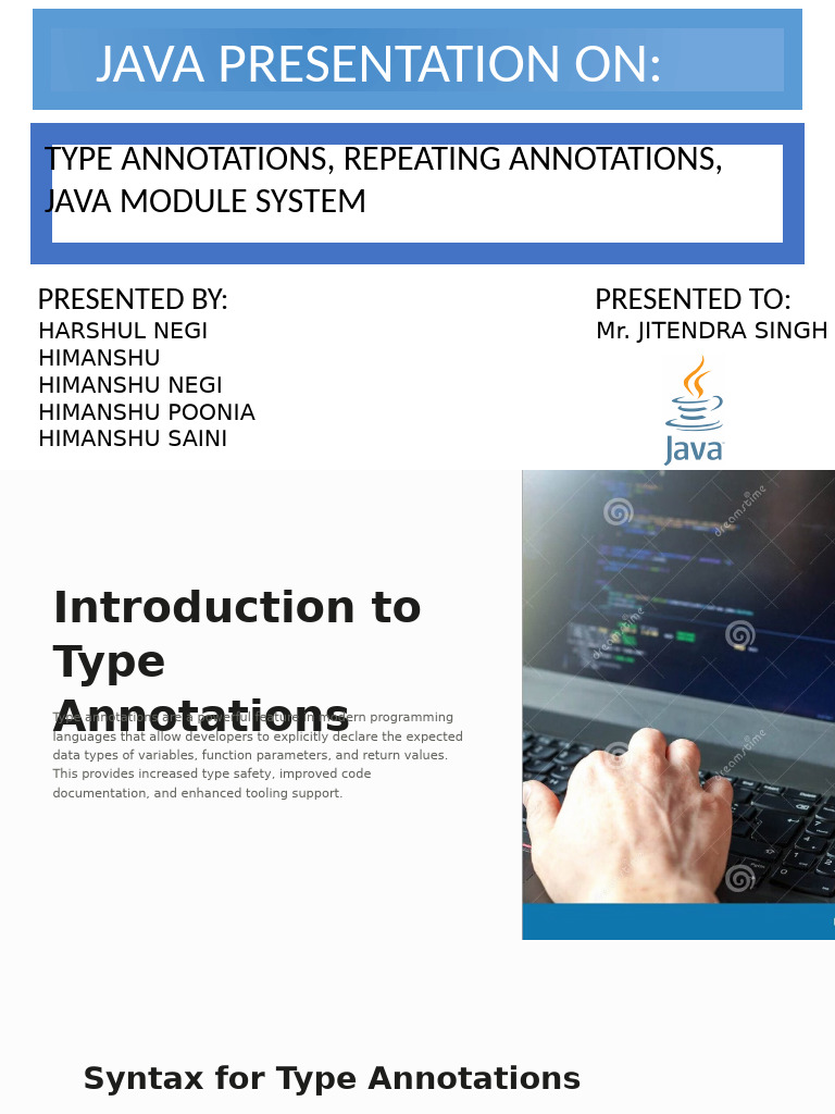 Understanding Type Annotations in Java | PDF | Modular Programming ...