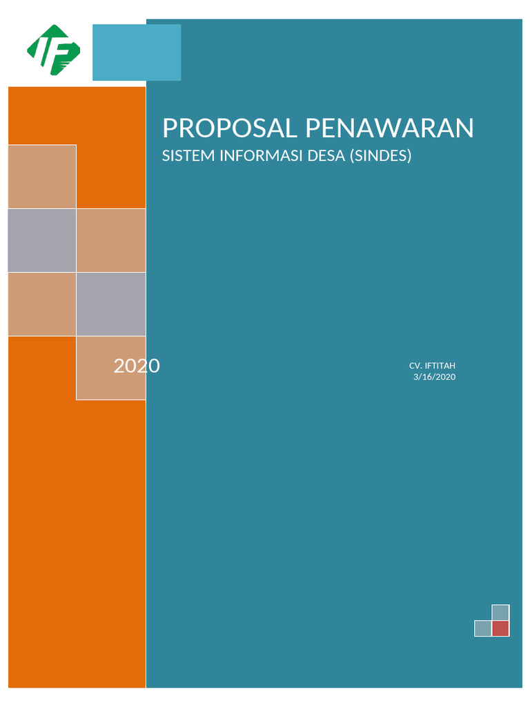 Proposal Pengajuan & RAB SIMDES | PDF