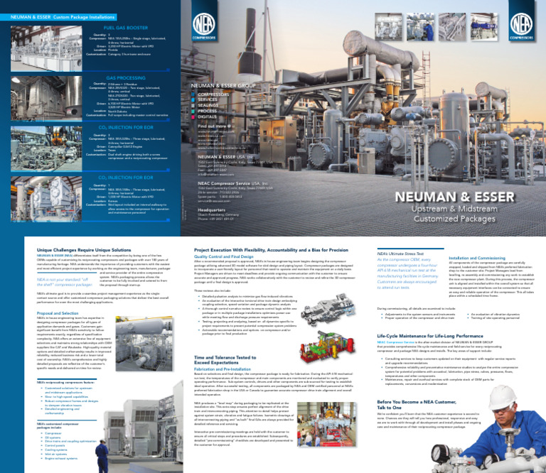 NEA Customized Compressor Solutions | PDF | Reliability Engineering | Gases
