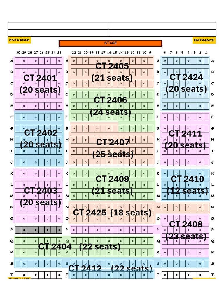 Plano de Assentos LT 4 - Nanyang JC | PDF