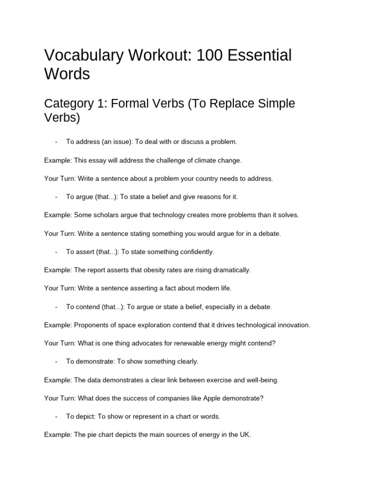 Vocabulary Workout: 100 Key Terms | PDF | Urbanization | Infrastructure