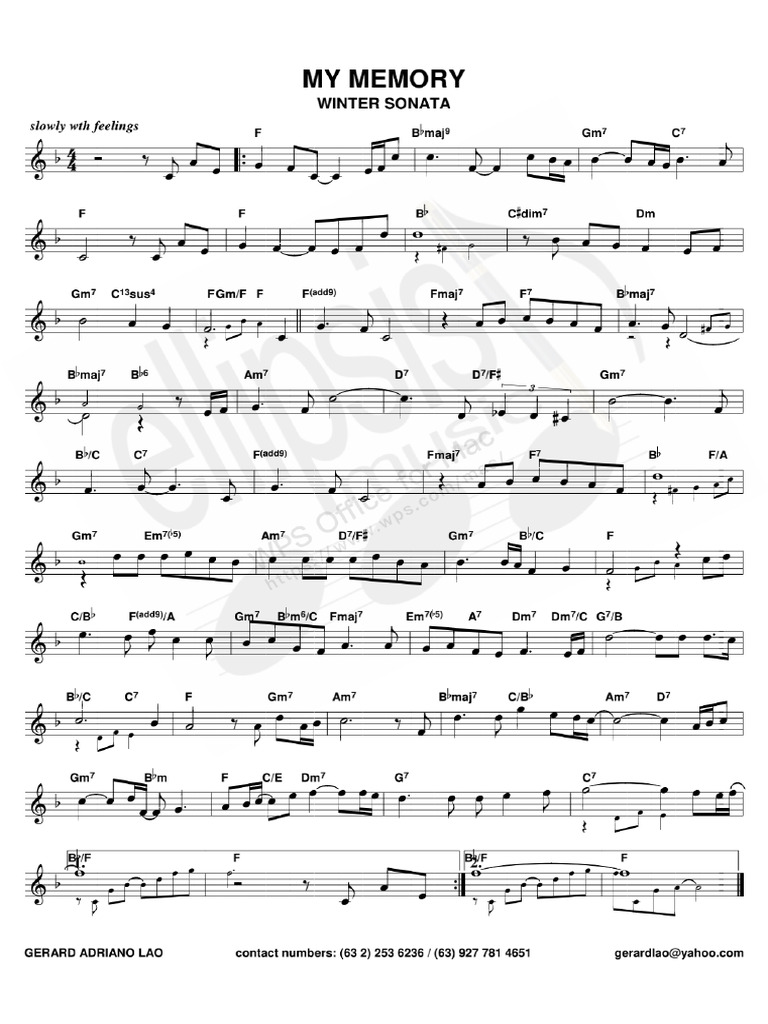 My Memory Winter Sonata Pdf