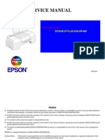 Epson Stylus Color 480 Service Manual