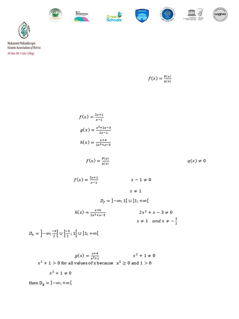 Rational Function Course | PDF | Rational Number | Function (Mathematics)