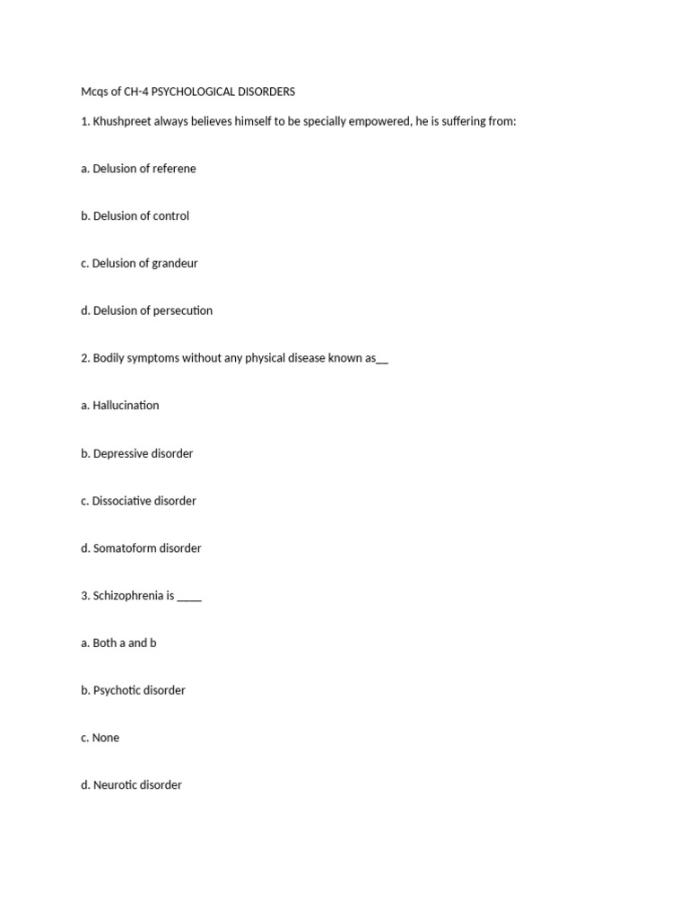 Understanding Psychological Disorders | PDF | Mental Disorder | Anxiety