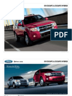 2009 Ford Escape Brochure From Miller Ford