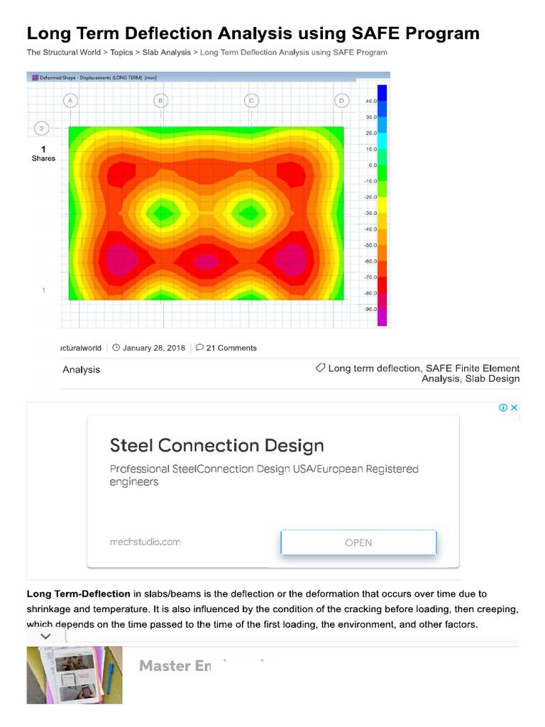 Long Term Deflection Safe | PDF