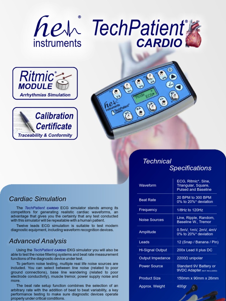 Cardiac Waveform Simulation Tools | PDF | Cardiac Arrhythmia ...