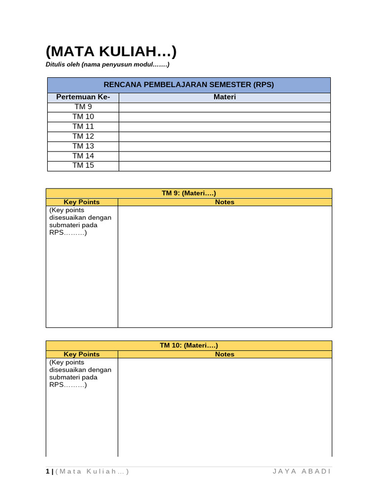 Format Cornell Note | PDF