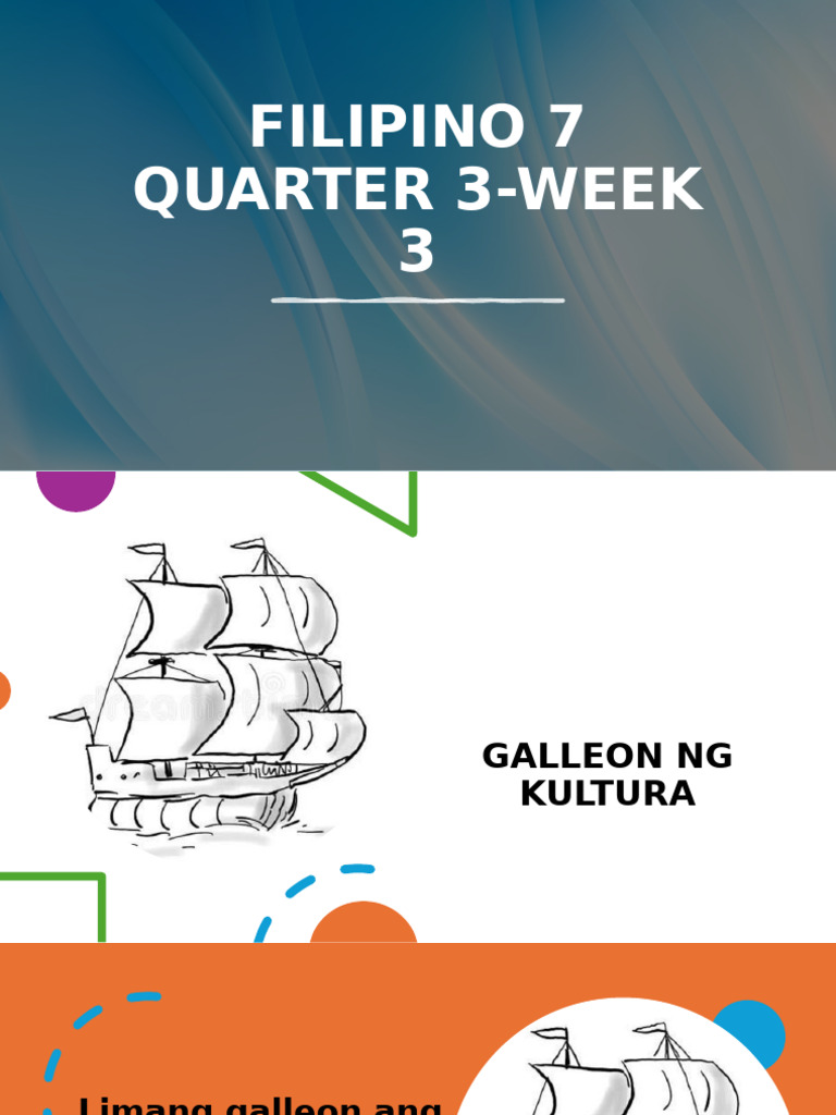 Filipino 7 Q3-Week 3 | PDF