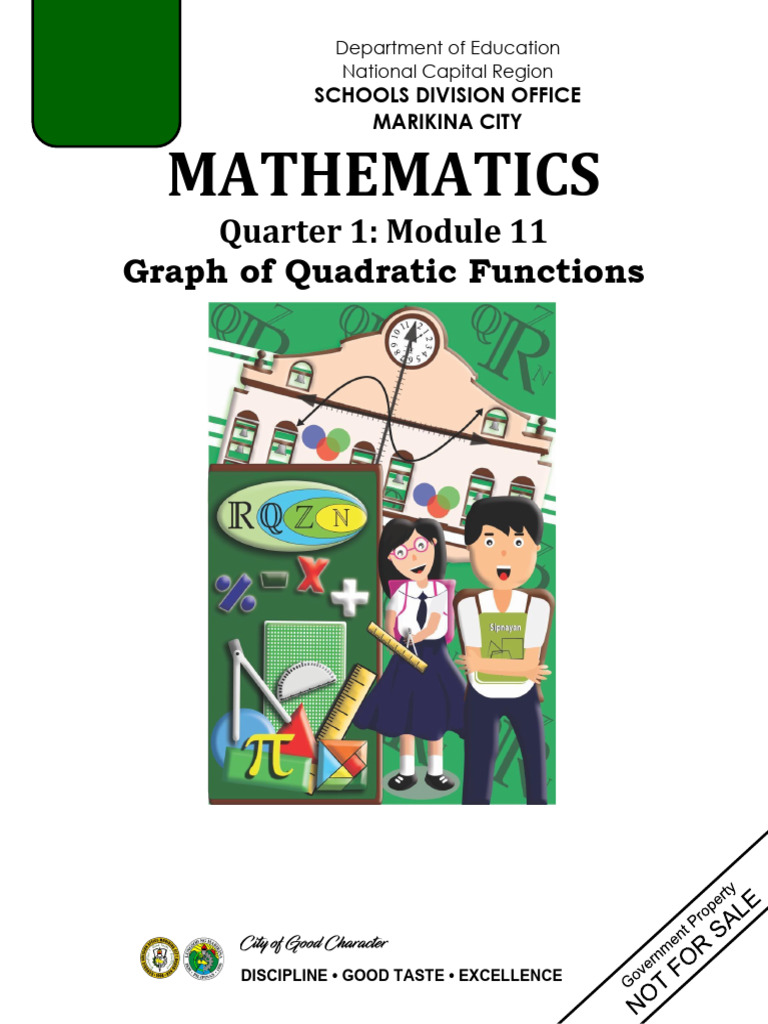 Graphing Quadratic Functions: Module 11 | PDF | Quadratic Equation ...