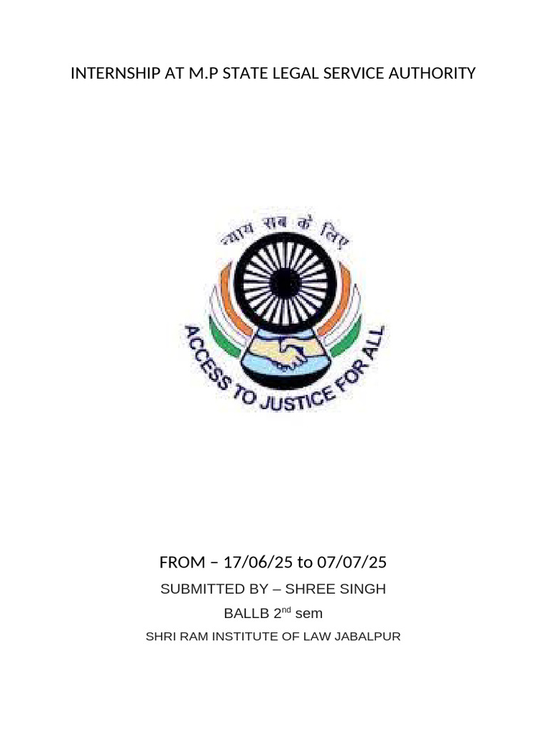 MPSLSA Internship Details 2025 | PDF
