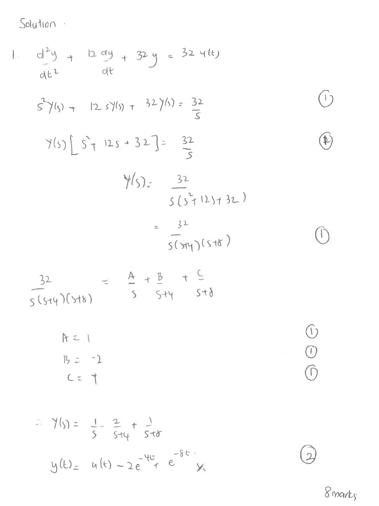 Final Supplementary Solution Q1 | PDF
