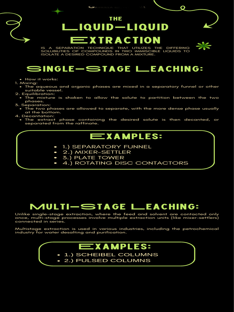 Liquid-Liquid Extraction Techniques | PDF | Solubility | Chemical ...