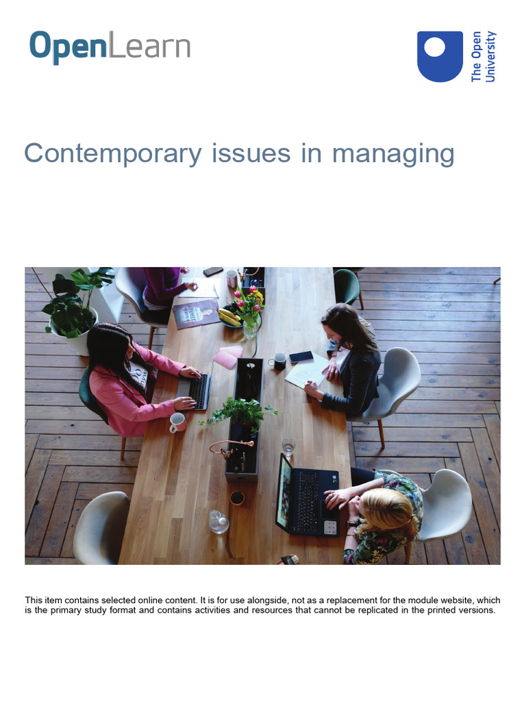 Contemporary Issues in Managing | PDF | Marketing | Leadership