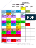 Group Fitness Schedule