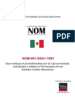 Norma Oficial Mexicana Farmacopea