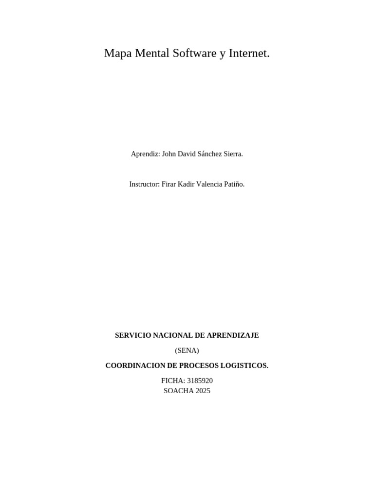 Mapa Mental de Software e Internet | PDF | Internet | Software