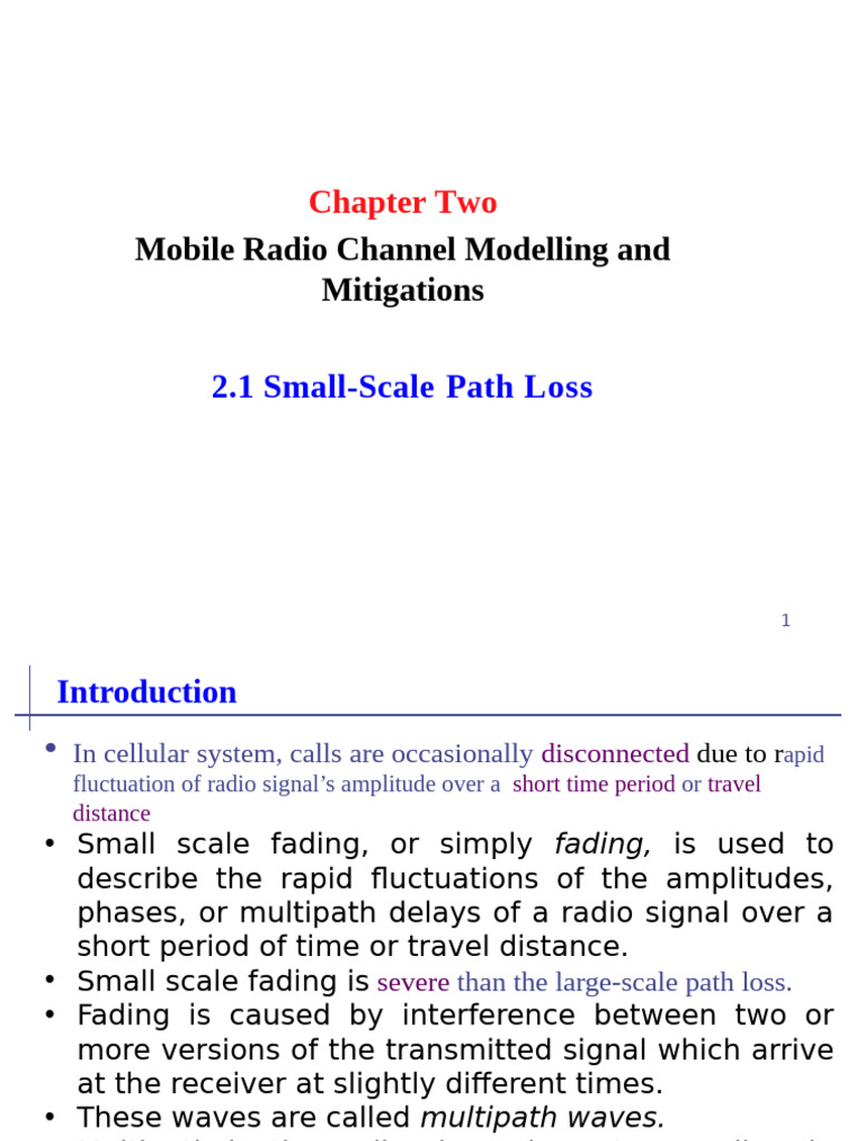 Understanding Small-Scale Fading | PDF | Bandwidth (Signal Processing ...