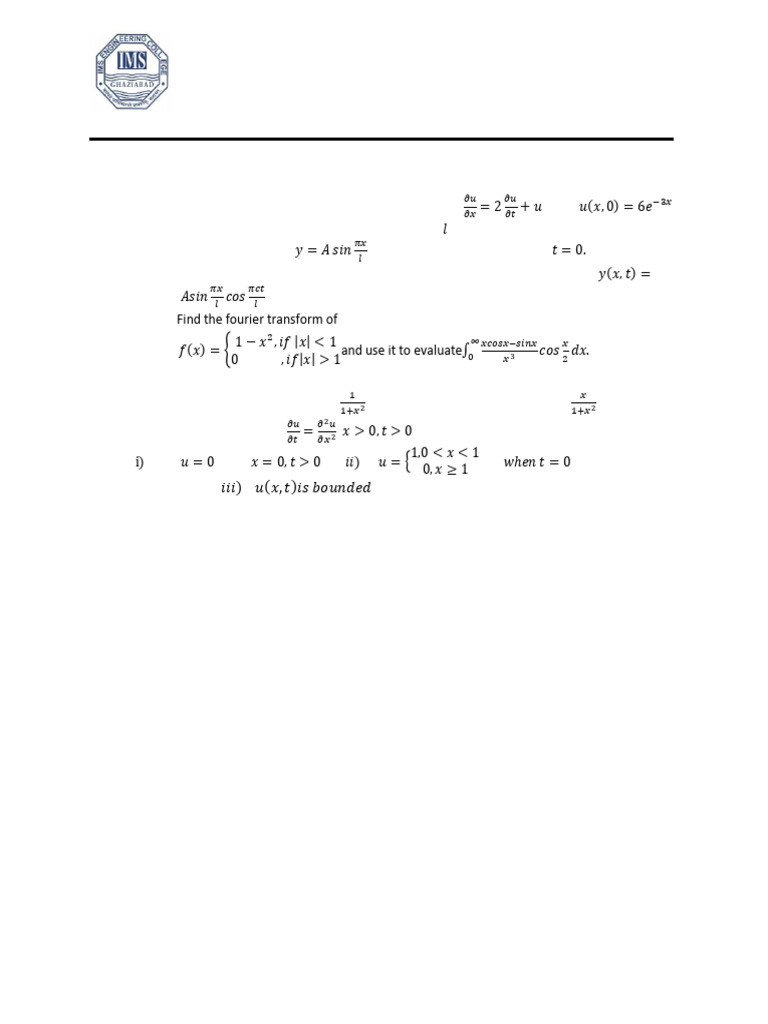Detailed Solutions for Engineering Math IV | PDF