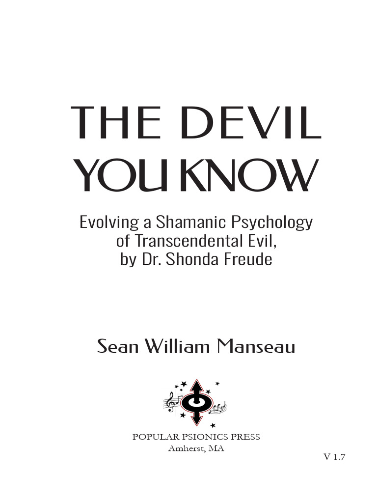 2025-03-31 e - The Devil You Know | PDF | Carl Jung | Sigmund Freud