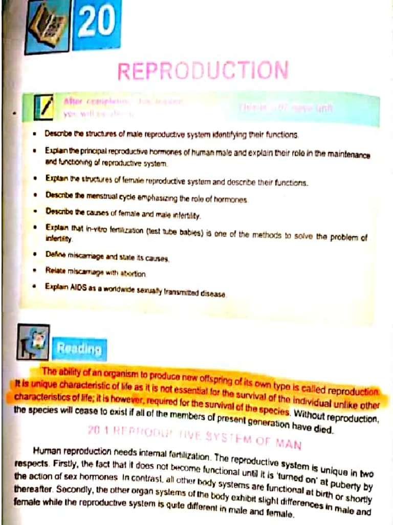 20 Reproduction | PDF