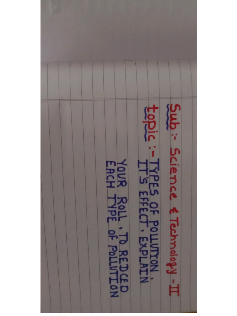 Science 2 Project Pollution | PDF