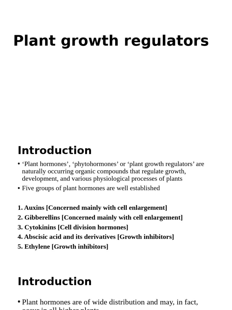 Understanding Plant Growth Regulators | PDF | Plant Hormone | Auxin