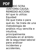 SCRA: Método para Análisis de Incidentes | PDF | Información | Camión