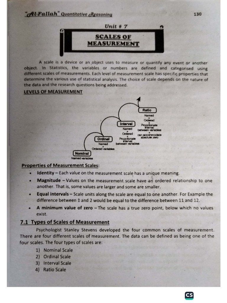 Chapter#7 Quantitative Reasoning | PDF