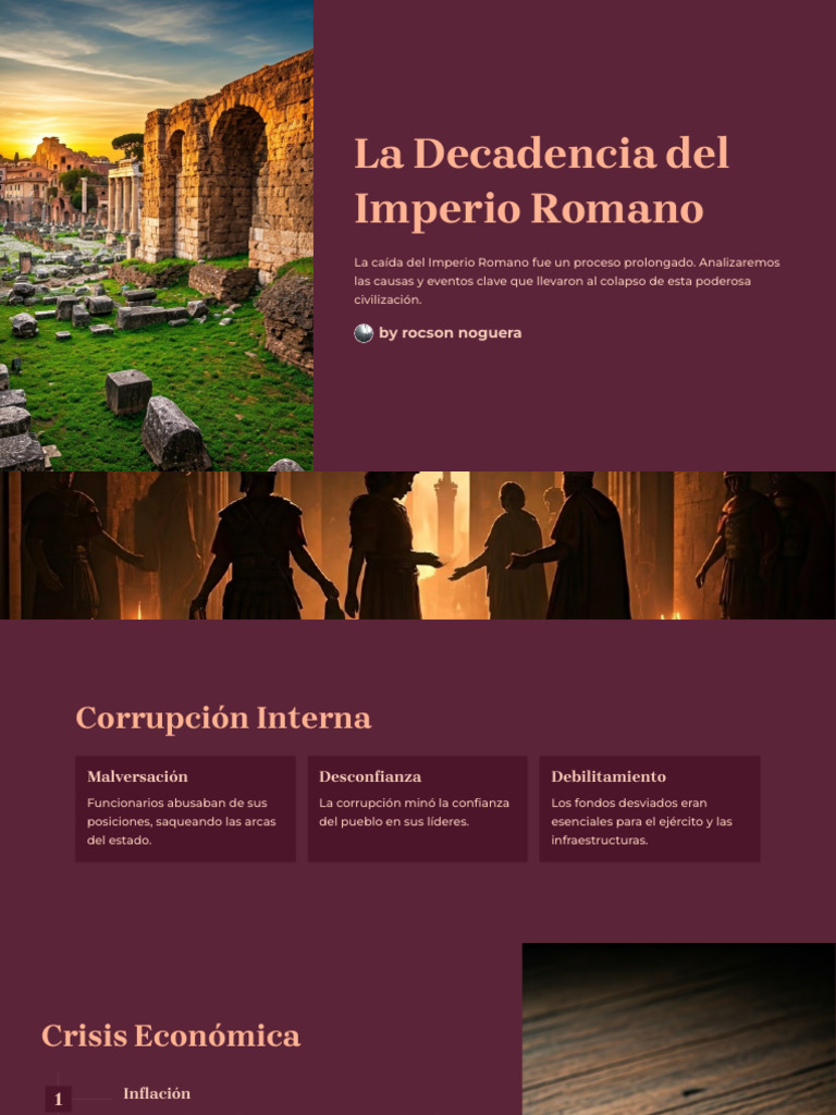 La Decadencia Del Imperio Romano | PDF | imperio Romano | Roma antigua