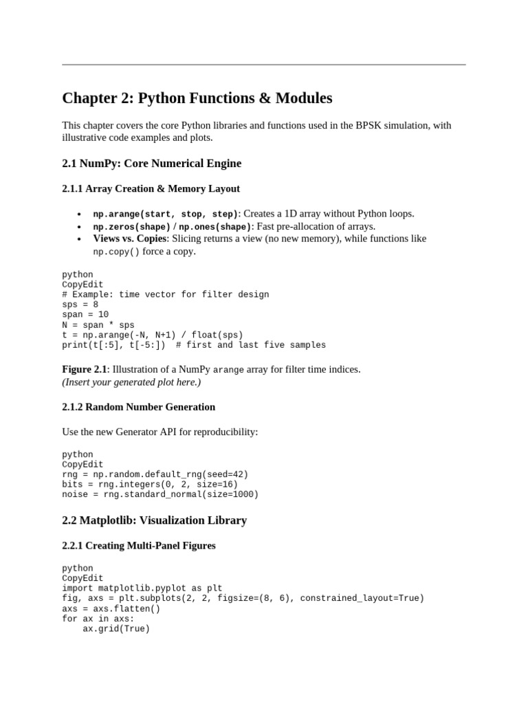 BPSK Simulation with Python Tools | PDF | Computer Programming ...
