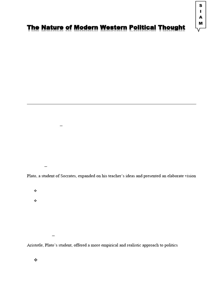 Evolution of Modern Political Thought | PDF | Stoicism | Roman Law
