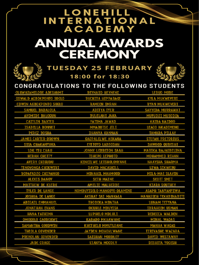 2025 Award Recipients Pdf
