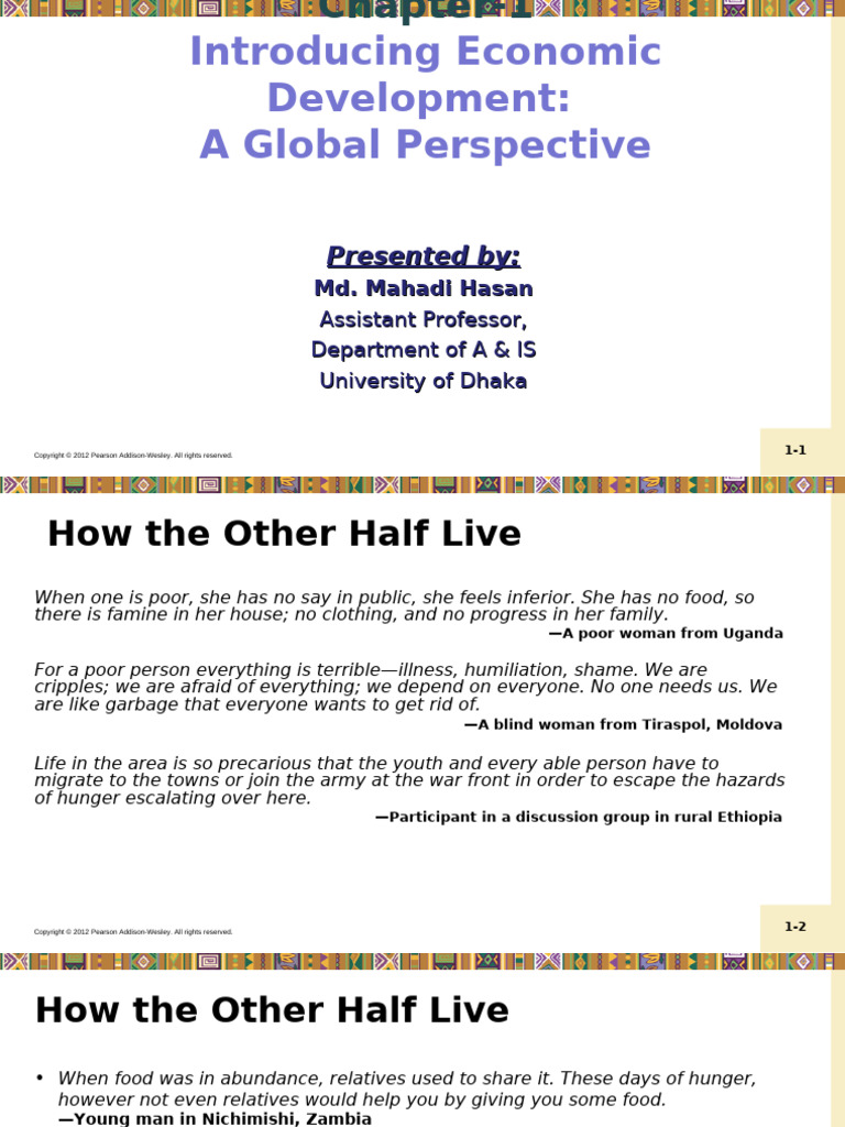 Economic Development: A Global Overview | PDF | Gross Domestic Product ...