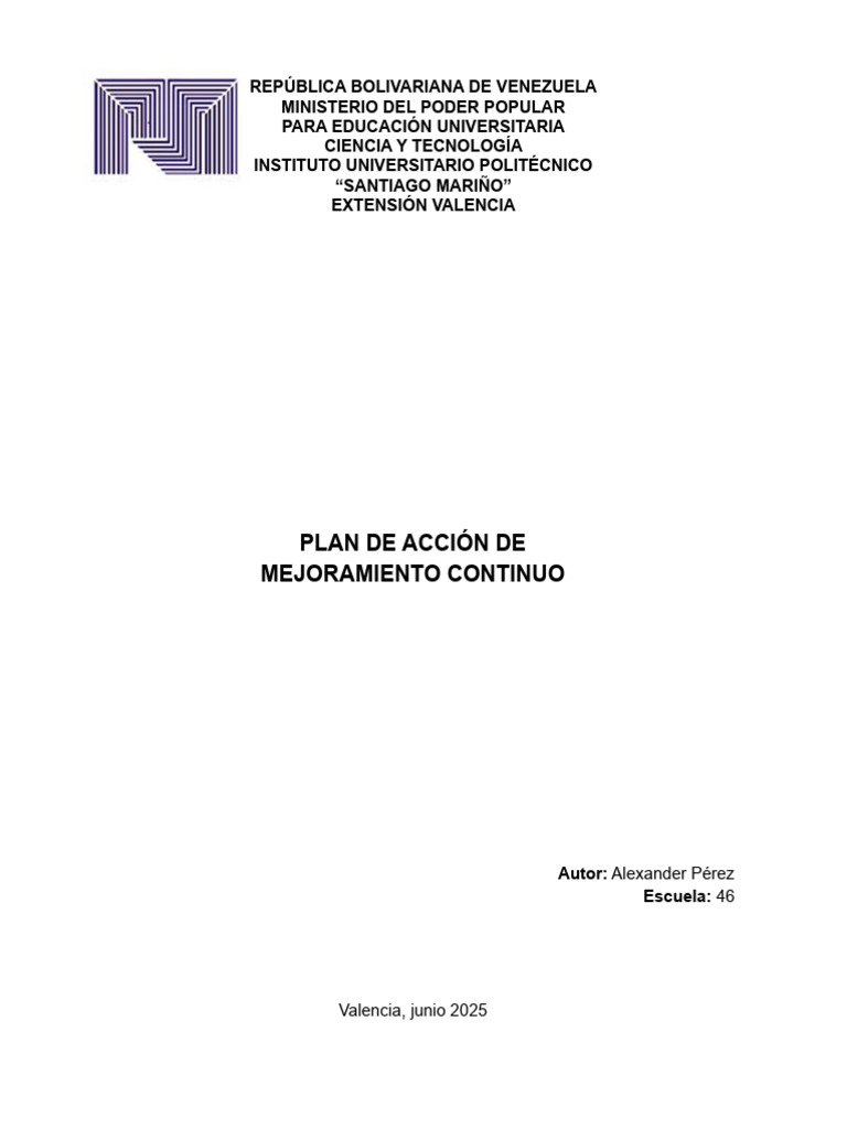 Plan de Mejora Personal y Profesional | PDF