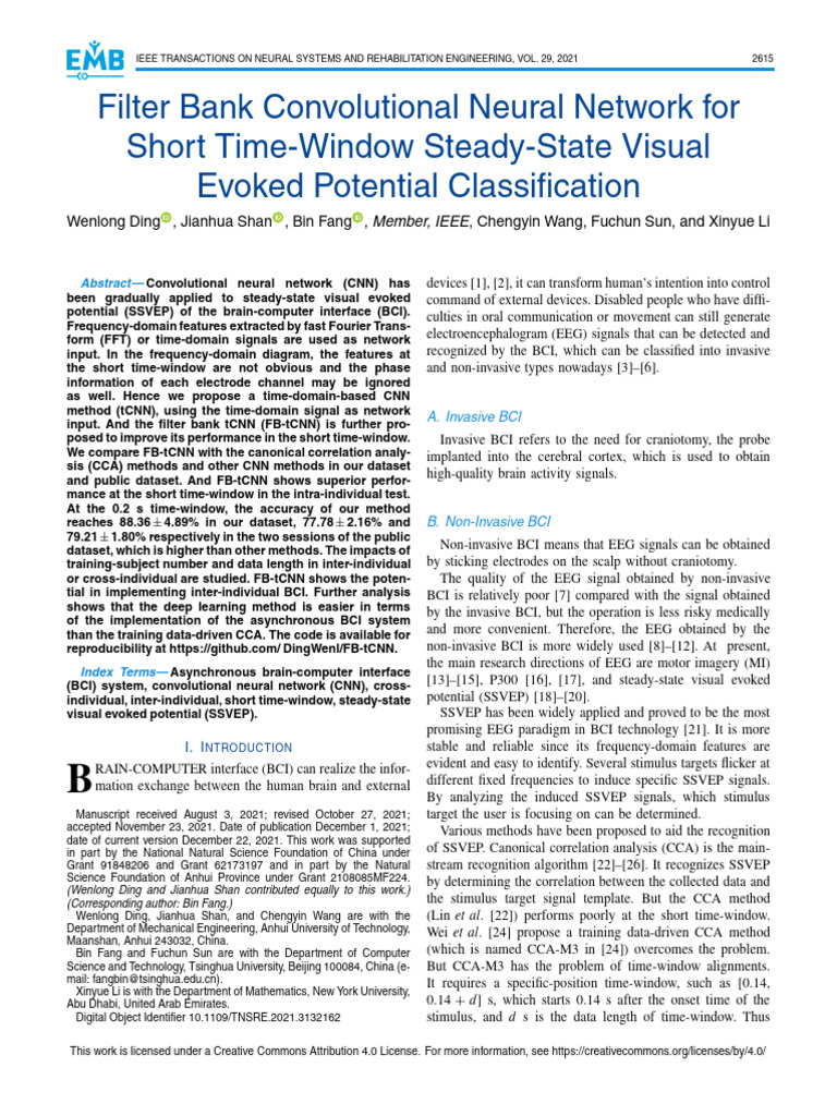 Filter Bank Convolutional Neural Network ForShort Time-Window Steady ...